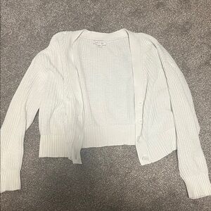 American Eagle Outfitters Cream Cardigan Sweater